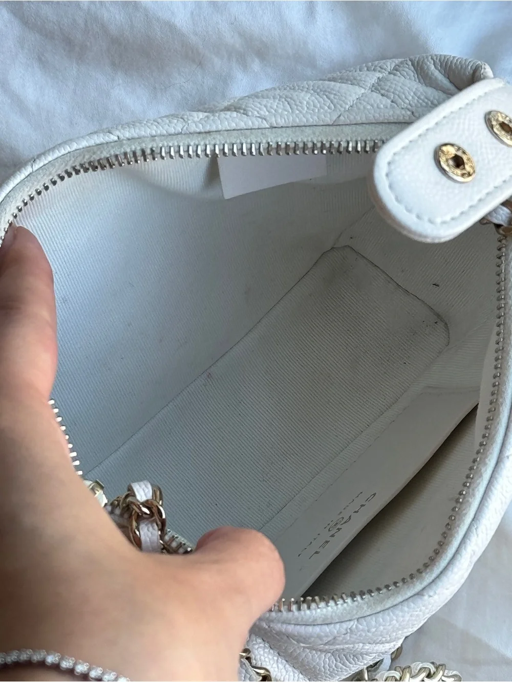 CHANEL authentic white